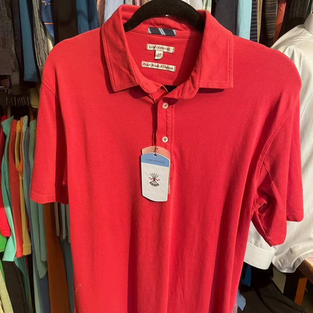 (New) Low Country Men’s Polo / Red / Med